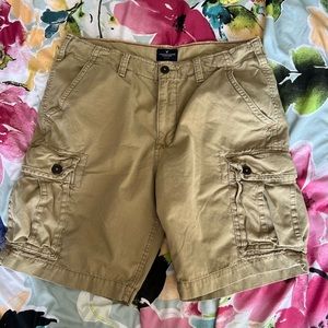 AE Khaki Cargo Shorts